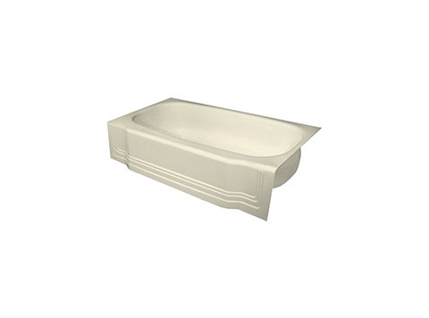 5 ft. Classic Biscuit Bathtub Liner
