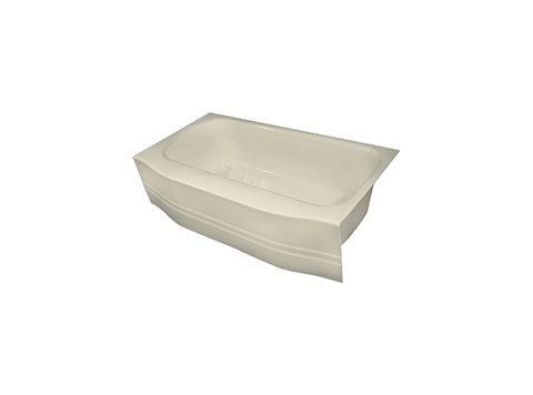 5 ft. Curved Biscuit Bathtub Liner