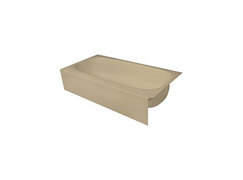 5 ft. Straight Sandbar Bathtub Liner