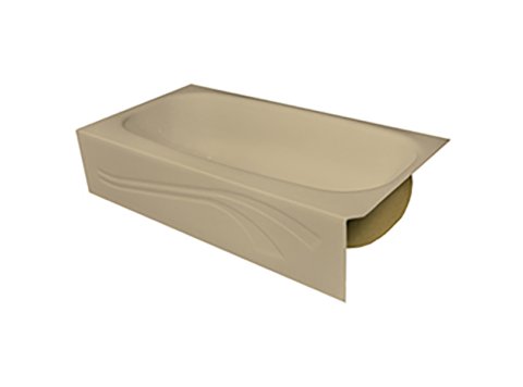Spray Foam Bathtub Wave Skirt 61.5 x 31.5 x 15, Sandbar, Right Hand