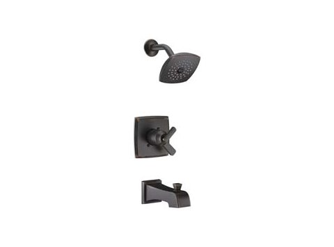 Delta Ashlyn Single Handle Single Function Bathtub & Shower Faucet, Venetian Bronze (Trim Only)