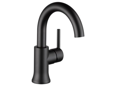 Trinsic - Single Handle High-Arc Lavatory Faucet, Matte Black