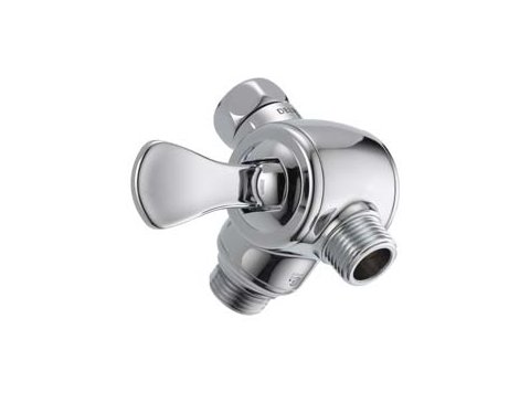 Universal Showering - 3-Way Shower Arm Diverter For Hand Shower, Chrome