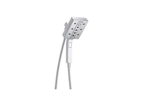Universal Showering - H2Okinetic In2Ition 4-Setting Two-In-One Shower, Chrome