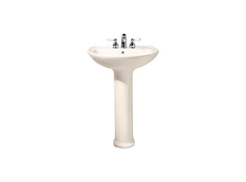 American Standard Cadet 24 inch Pedestal Sink 4 inch Centerset, Linen