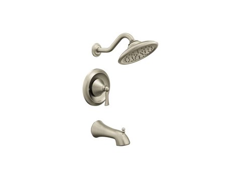 Moen M-Core 5503 Single Handle Single Function Bathtub & Shower Faucet, Brushed Nickel, Trim Only