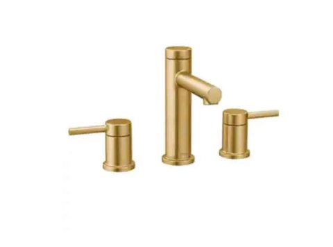 Moen Align Two-Handle High Arc Faucet With 9000 Valve, Brushed Gold