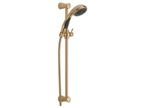 Premium 3-Setting Slide Bar Hand Shower, Chanpaign Bronze