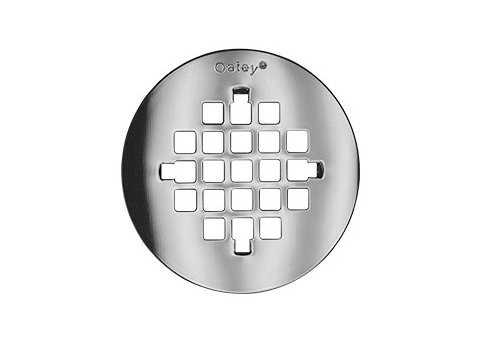 4 In Flat Drain Cover Plate, Chrome