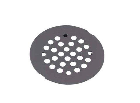 4 In Flat Drain Cover Plate Matte Black