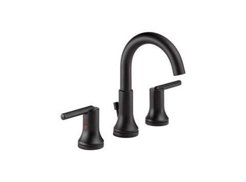 Trinsic - Two Handle Widespread Lavatory Faucet Matte Black