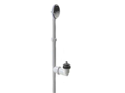 Waste Assembly For 19 In Soaker - Brushed Nickel (Drain & Overflow Included)