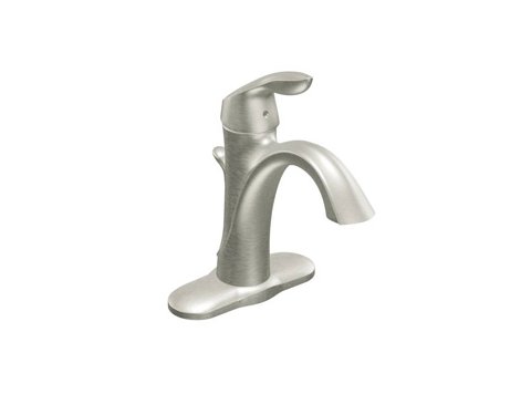 Moen Eva 6400 Single Handle Lavatory Faucet, Brush Nickel