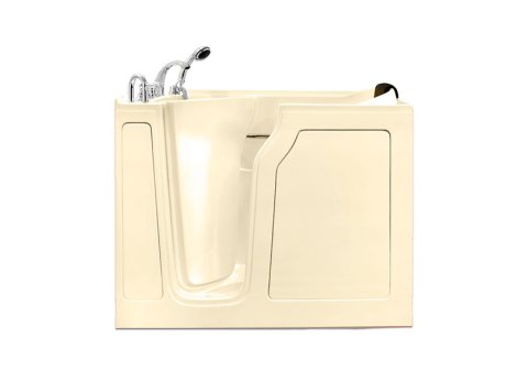 Grove Gel Coat Inward Swing Door Hydro Tub (Hydro Spa System Only), 28x48, Left-Hand, Biscuit