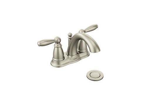 Moen Brantford 6610 Centerset Lavatory Faucet, Brush Nickel