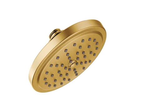 Moen Fina One Function 7 Diameter Rain Shower Showerhead Eco-Performance S176Ep, Brushed Gold