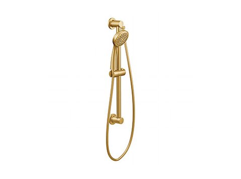 Moen 3868Ep Eco Performance Single Function Handshower, Brushed Gold, 1.75 Gpm, Slide Bar, 59 inch Hose