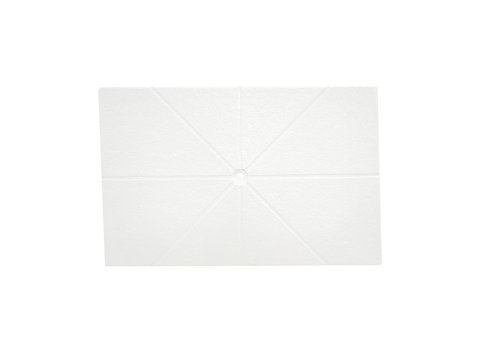 Flat Shower Floor With Drain Channels 60x94, White