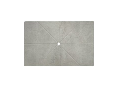 Flat Shower Floor With Drain Channels 60x94, Carbon Ash