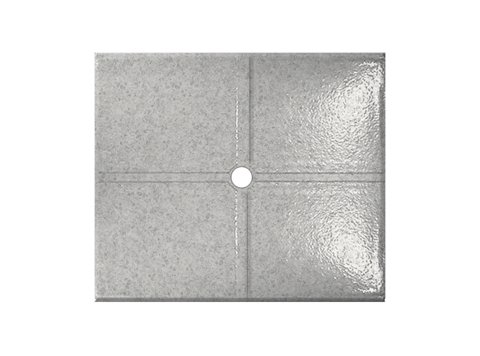 Flat Shower Floor 47X59 W/ Drain Channels, Evo