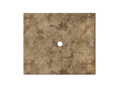 Flat Shower Floor 47X59 W/ Drain Channels, Madeira Granite