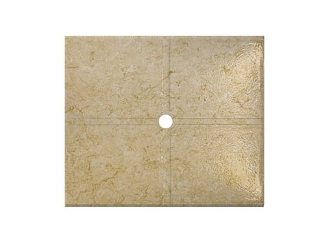 Flat Shower Floor 47x59 w/ Drain Channels, Sierra Sand