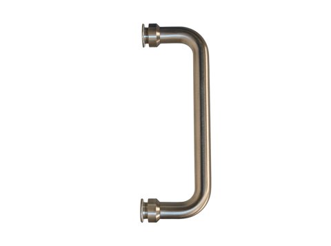 8 inch C-Pull Vertical Handle, Brushed Nickel