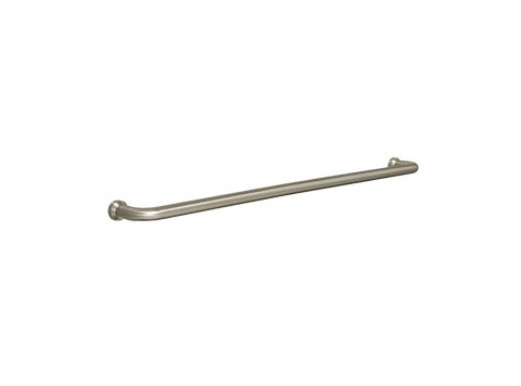 18 inch Recessed Finger Pull Towel Bar, Brushed Nickel