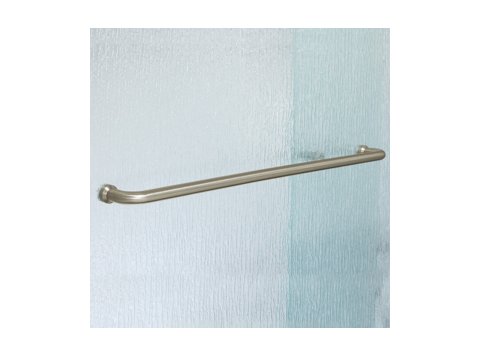 24 inch Recessed Finger Pull Towel Bar, Brushed Nickel