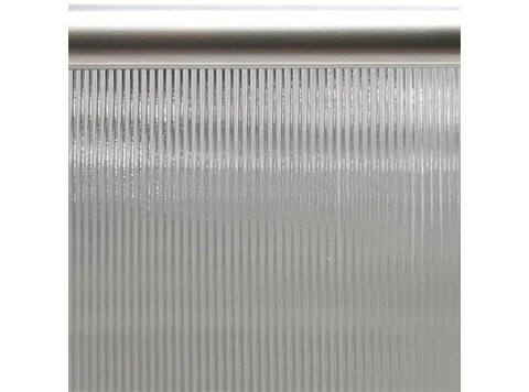 Shower Panel Replacement 30 X 68 1/4 In Corrugated Glass, Chrome