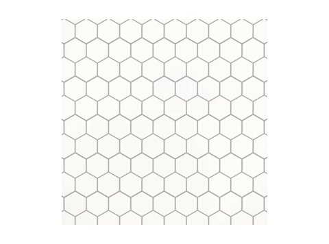 Deco Trim Hexagon W/ 1 Special Bend Matte White Grayline
