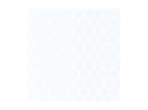 Deco Trim Hexagon W/ 2 Special Bends Matte White