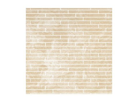 Deco Trim Stacked White Travertine