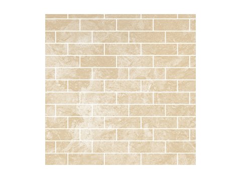 Deco Trim Subway White Travertine