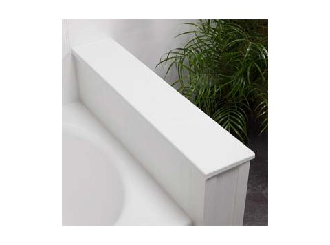 Knee Wall Cap, Acrylic (3/4 X 6 X 40), White