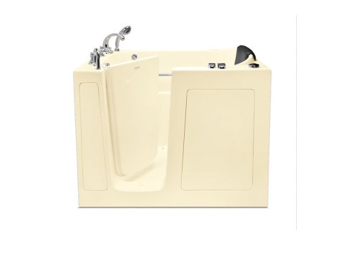 Geneva Gel Coat Inward Swing Door Hydro Tub (Hydro Spa System Only), 30x52, Left-Hand, Biscuit