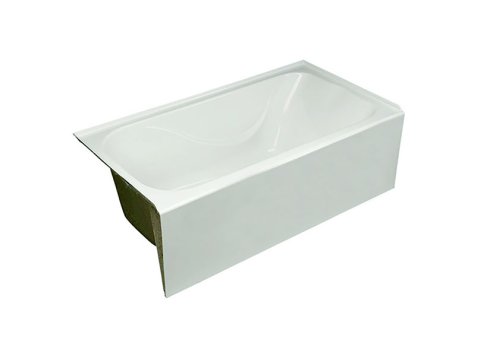 Acrylic Replacement Tub 60x32x19 w/Arm & Head Rest, LH Straight Skirt, White
