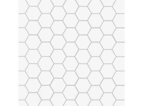 Imp/Hexagonal 60X103 W/ 4 Special Bends Matte White Grayline