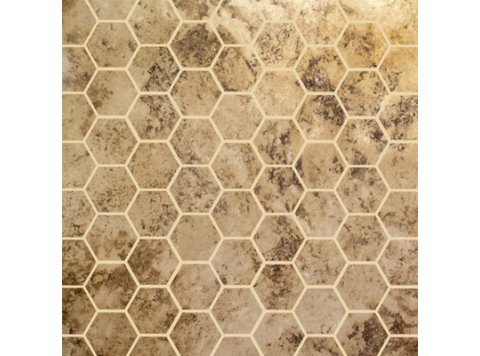 Rvl/6 Inch Hexagonal Side Wall Madeira Granite