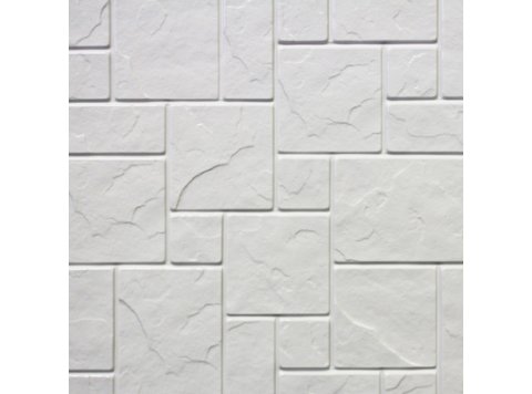 Piazza Sim-Tile Back Wall, Matte White