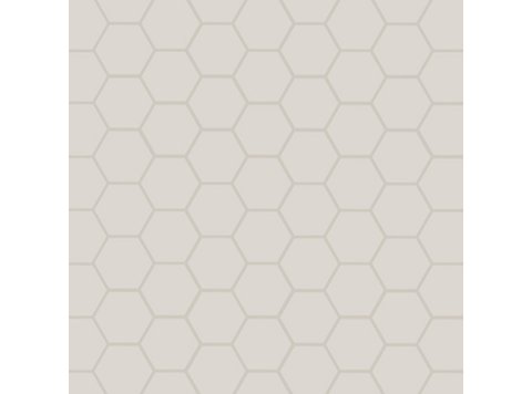 Rvl/6 Inch Hexagonal Back Wall Gray