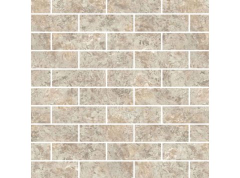 Rvl/4x12 Subway 60X103 W/ 3 Special Bends Bianco Travertine