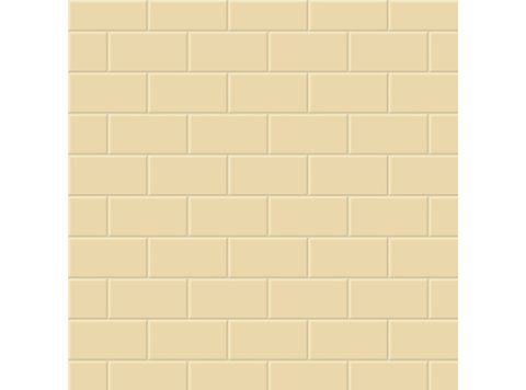 60X98 Sim-Tile Subway Almond