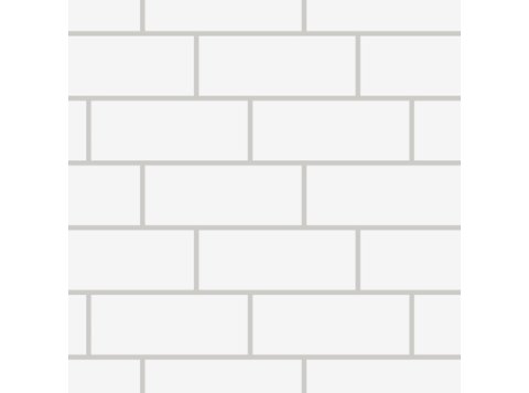 Le/6X15 Bayview Matte White Grayline Back Wall