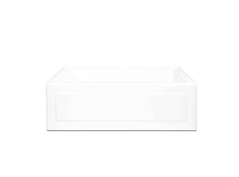 Linear Whirlpool Bathtub 60 x 36x 19, Right-Hand Drain, White