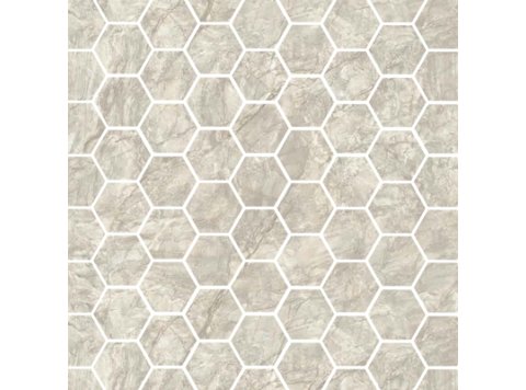 Rvl/6 Inch Hexagonal 40X103 W/ 3 Special Bends Pompeii Marble