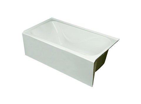 Acrylic Replacement Tub 60x32x19 w/Arm & Head Rest, RH Straight Skirt, White