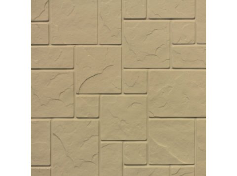 Piazza Sim-Tile Back Wall, Sandbar