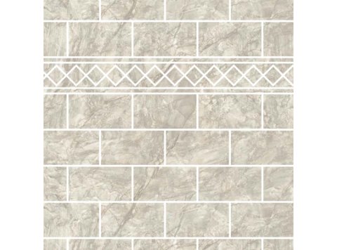 LE/Flagstone Side Wall W/ 1 Special Bend Napoli Marble