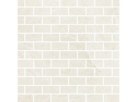 LE/3x6 Subway Back Wall W/ 2 Inch Top Bend Silver White